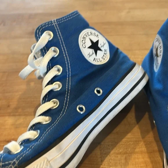 Converse Chuck Taylor All Star CTAS Hightop Sneaker Blue White Women’s 8.5 - Picture 10 of 10